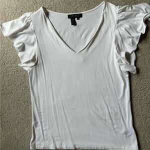 Lauren Ralph Lauren white v-neck top